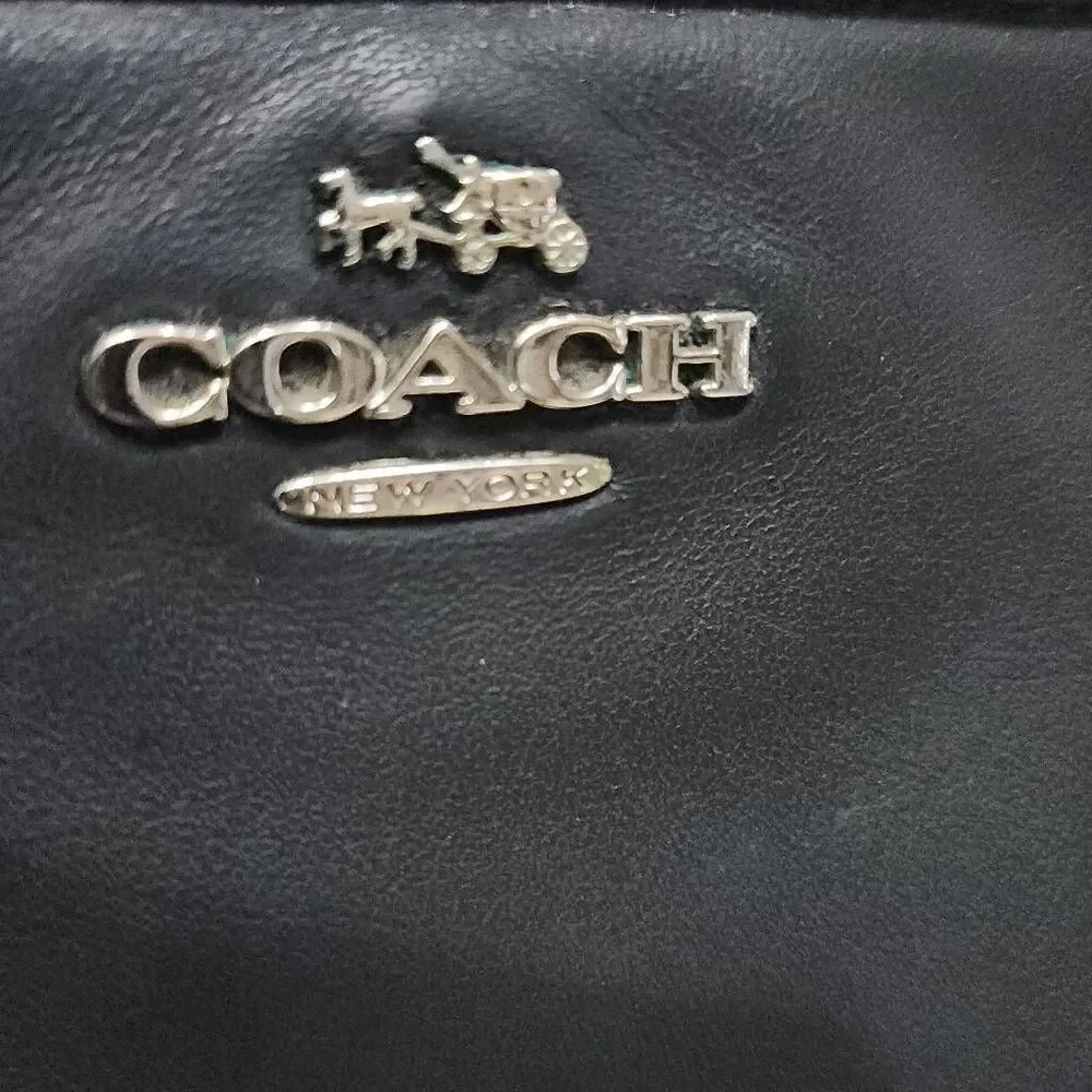 Coach Colette Leather Wristlet Clutch Black